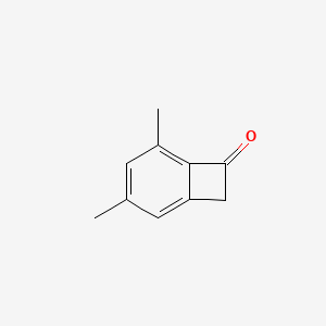 molecular formula C10H10O B8745692 3,5-Dimethylbicyclo[4.2.0]octa-1,3,5-trien-7-one CAS No. 6670-28-6