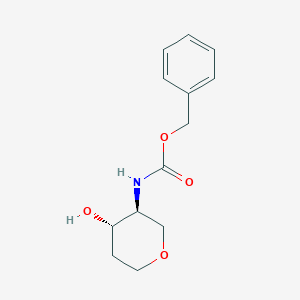 molecular formula C13H17NO4 B8745752 benzyl N-[(3S,4S)-4-hydroxytetrahydropyran-3-yl]carbamate 