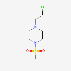 molecular formula C7H15ClN2O2S B8745788 1-(2-Chloroethyl)-4-(methylsulfonyl)piperazine 