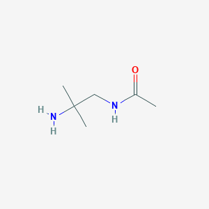 molecular formula C6H14N2O B8745795 Acetamide, N-(2-amino-2-methylpropyl)- CAS No. 87484-88-6