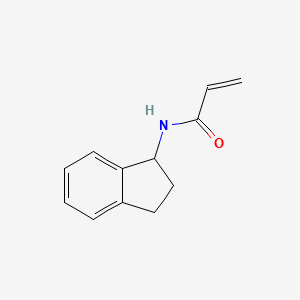 molecular formula C12H13NO B8745840 N-(2,3-dihydro-1H-inden-1-yl)prop-2-enamide 