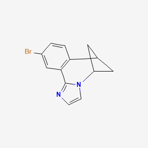 molecular formula C13H11BrN2 B8745867 10-Bromo-6,7-dihydro-5H-5,7-methanobenzo[c]imidazo[1,2-a]azepine 