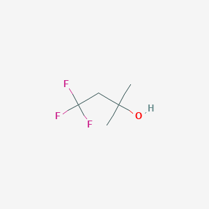 molecular formula C5H9F3O B8745874 2-Butanol, 4,4,4-trifluoro-2-methyl- 