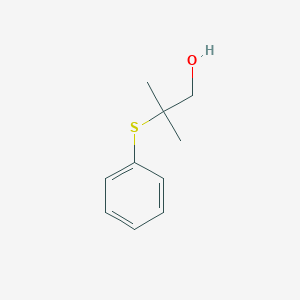 molecular formula C10H14OS B8745933 2-Methyl-2-(phenylsulfanyl)-1-propanol CAS No. 66164-89-4