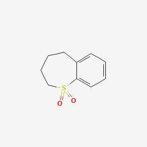 molecular formula C10H12O2S B8745947 2,3,4,5-Tetrahydro-1-benzothiepine 1,1-dioxide CAS No. 5395-30-2