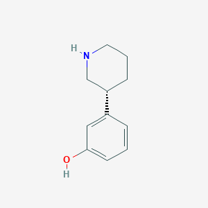 molecular formula C11H15NO B8745955 Phenol, 3-(3R)-3-piperidinyl- 