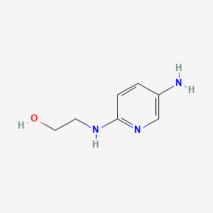 molecular formula C7H11N3O B8745964 2-[(5-Aminopyridin-2-yl)amino]ethanol 