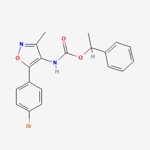 [5-(4-Bromo-phenyl)-3-methyl-isoxazol-4-yl]-carbamic acid 1-phenyl-ethyl ester
