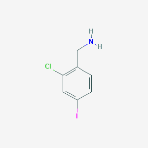 molecular formula C7H7ClIN B8745982 2-Chloro-4-iodobenzylamine 