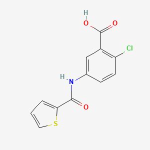 molecular formula C12H8ClNO3S B8745990 2-Chloro-5-[(thiophen-2-ylcarbonyl)amino]benzoic acid 