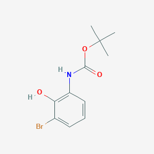 molecular formula C11H14BrNO3 B8746019 Tert-butyl (3-bromo-2-hydroxyphenyl)carbamate 