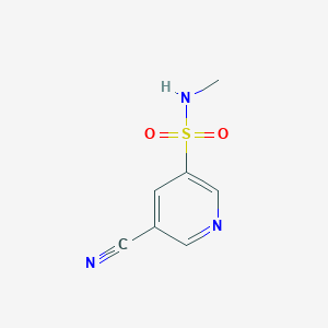molecular formula C7H7N3O2S B8746112 5-cyano-N-methylpyridine-3-sulfonamide 