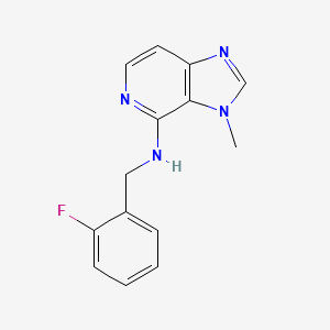 molecular formula C14H13FN4 B8746132 N-[(2-Fluorophenyl)methyl]-3-methyl-3H-imidazo[4,5-c]pyridin-4-amine CAS No. 87035-14-1