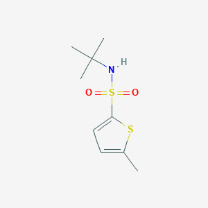 molecular formula C9H15NO2S2 B8746310 N-tert-butyl-5-methylthiophene-2-sulfonamide 