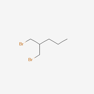 molecular formula C6H12Br2 B8746343 1-Bromo-2-(bromomethyl)pentane 