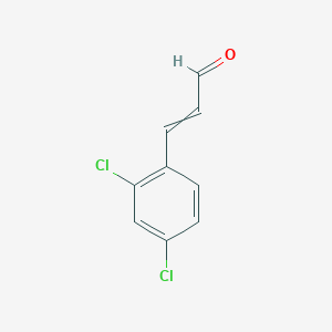 molecular formula C9H6Cl2O B8746347 2-Propenal, 3-(2,4-dichlorophenyl)- CAS No. 78444-43-6