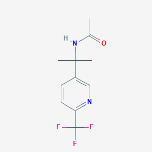 molecular formula C11H13F3N2O B8746386 N-(2-(6-(Trifluoromethyl)pyridin-3-yl)propan-2-yl)acetamide CAS No. 1031721-44-4
