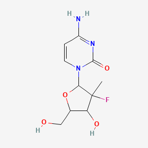 molecular formula C10H14FN3O4 B8746435 4-Amino-1-(3-fluoro-4-hydroxy-5-hydroxymethyl-3-methyl-tetrahydro-furan-2-yl)-1H-pyrimidin-2-one 