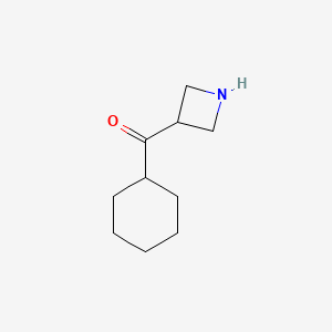 molecular formula C10H17NO B8746441 3-Cyclohexanecarbonylazetidine 