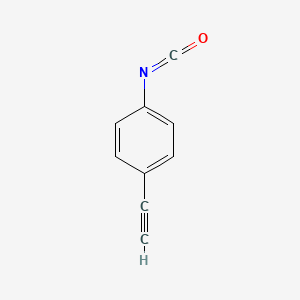 molecular formula C9H5NO B8746531 1-Ethynyl-4-isocyanatobenzene 