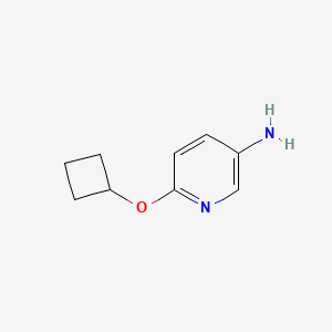molecular formula C9H12N2O B8746544 6-Cyclobutoxypyridin-3-amine 