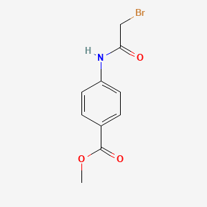 molecular formula C10H10BrNO3 B8746571 Methyl 4-((Bromoacetyl)amino)benzoate 