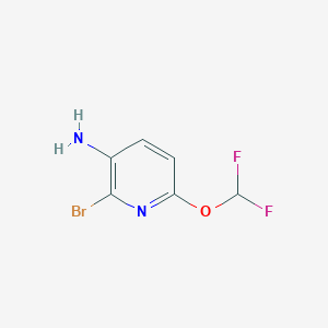 molecular formula C6H5BrF2N2O B8746587 2-Bromo-6-(difluoromethoxy)pyridin-3-amine 