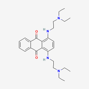 molecular formula C26H36N4O2 B8746590 9,10-Anthracenedione, 1,4-bis((2-(diethylamino)ethyl)amino)- CAS No. 70477-04-2