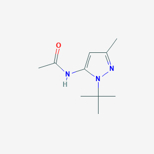 molecular formula C10H17N3O B8746599 N-(1-(tert-Butyl)-3-methyl-1H-pyrazol-5-yl)acetamide 
