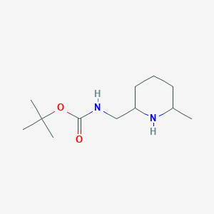 molecular formula C12H24N2O2 B8746608 Tert-butyl (6-methylpiperidin-2-yl)methylcarbamate 