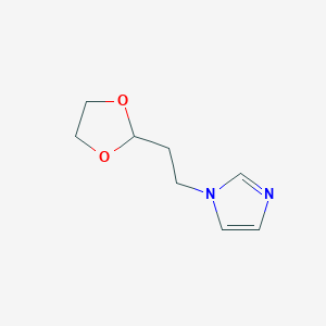 molecular formula C8H12N2O2 B8746614 1-(2-(1,3-Dioxolan-2-yl)ethyl)-1H-imidazole CAS No. 798571-74-1