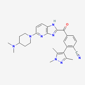 Benzonitrile, 4-[[5-[4-(diMethylaMino)-1-piperidinyl]-3H-iMidazo[4,5-b]pyridin-2-yl]carbonyl]-2-(1,3,5-triMethyl-1H-pyrazol-4-yl)-