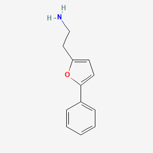 molecular formula C12H13NO B8746654 2-Furanethanamine, 5-phenyl- 