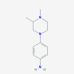 molecular formula C12H19N3 B8746656 4-(3,4-Dimethylpiperazin-1-yl)aniline 