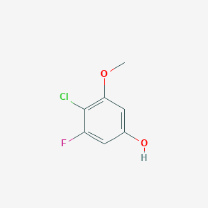molecular formula C7H6ClFO2 B8746739 4-Chloro-3-fluoro-5-methoxyphenol CAS No. 920036-40-4
