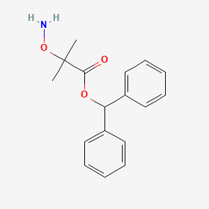 molecular formula C17H19NO3 B8746874 Diphenylmethyl 2-(aminooxy)-2-methylpropionate CAS No. 77497-44-0