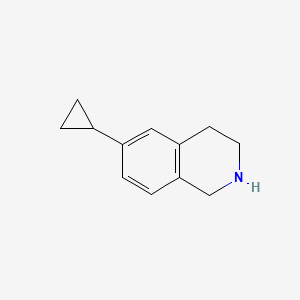 molecular formula C12H15N B8746923 6-Cyclopropyl-1,2,3,4-tetrahydro-isoquinoline 