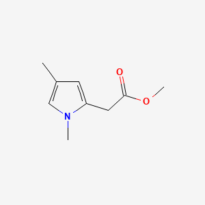 B8746945 Methyl 1,4-dimethyl-1H-pyrrole-2-acetate CAS No. 84145-71-1