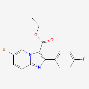 Ethyl 6-bromo-2-(4-fluorophenyl)imidazo[1,2-a]pyridine-3-carboxylate