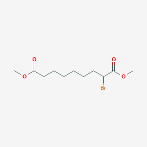 molecular formula C11H19BrO4 B8746988 Dimethyl 2-bromononanedioate CAS No. 6415-48-1