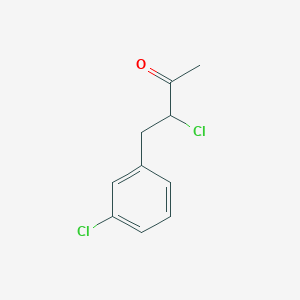 molecular formula C10H10Cl2O B8747017 3-Chloro-4-(3-chlorophenyl)-2-butanone 