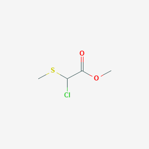 molecular formula C4H7ClO2S B8747038 Methyl 2-chloro-2-(methylthio)acetate CAS No. 62383-81-7