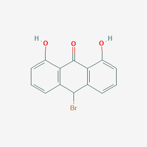 molecular formula C14H9BrO3 B8747071 10-Bromo-1,8-dihydroxy-10H-anthracen-9-one CAS No. 2891-30-7
