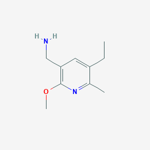 molecular formula C10H16N2O B8747168 2-Methoxy-3-(aminomethyl)-5-ethyl-6-methylpyridine 
