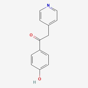 molecular formula C13H11NO2 B8747203 1-(4-Hydroxyphenyl)-2-(pyridin-4-yl)ethanone 