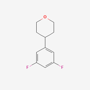 molecular formula C11H12F2O B8747286 4-(3,5-difluorophenyl)tetrahydro-2H-pyran 