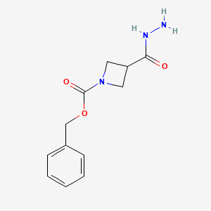 Benzyl 3-(hydrazinocarbonyl)azetidine-1-carboxylate