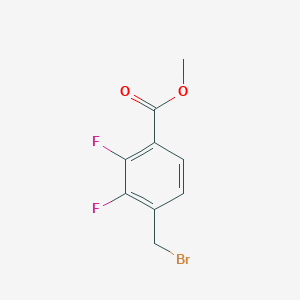 molecular formula C9H7BrF2O2 B8747404 Methyl 4-(bromomethyl)-2,3-difluorobenzoate 