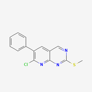 7-Chloro-2-(methylsulfanyl)-6-phenylpyrido[2,3-d]pyrimidine