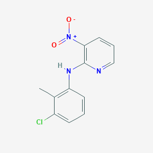 molecular formula C12H10ClN3O2 B8747448 N-(3-Chloro-2-methylphenyl)-3-nitropyridin-2-amine CAS No. 61963-69-7